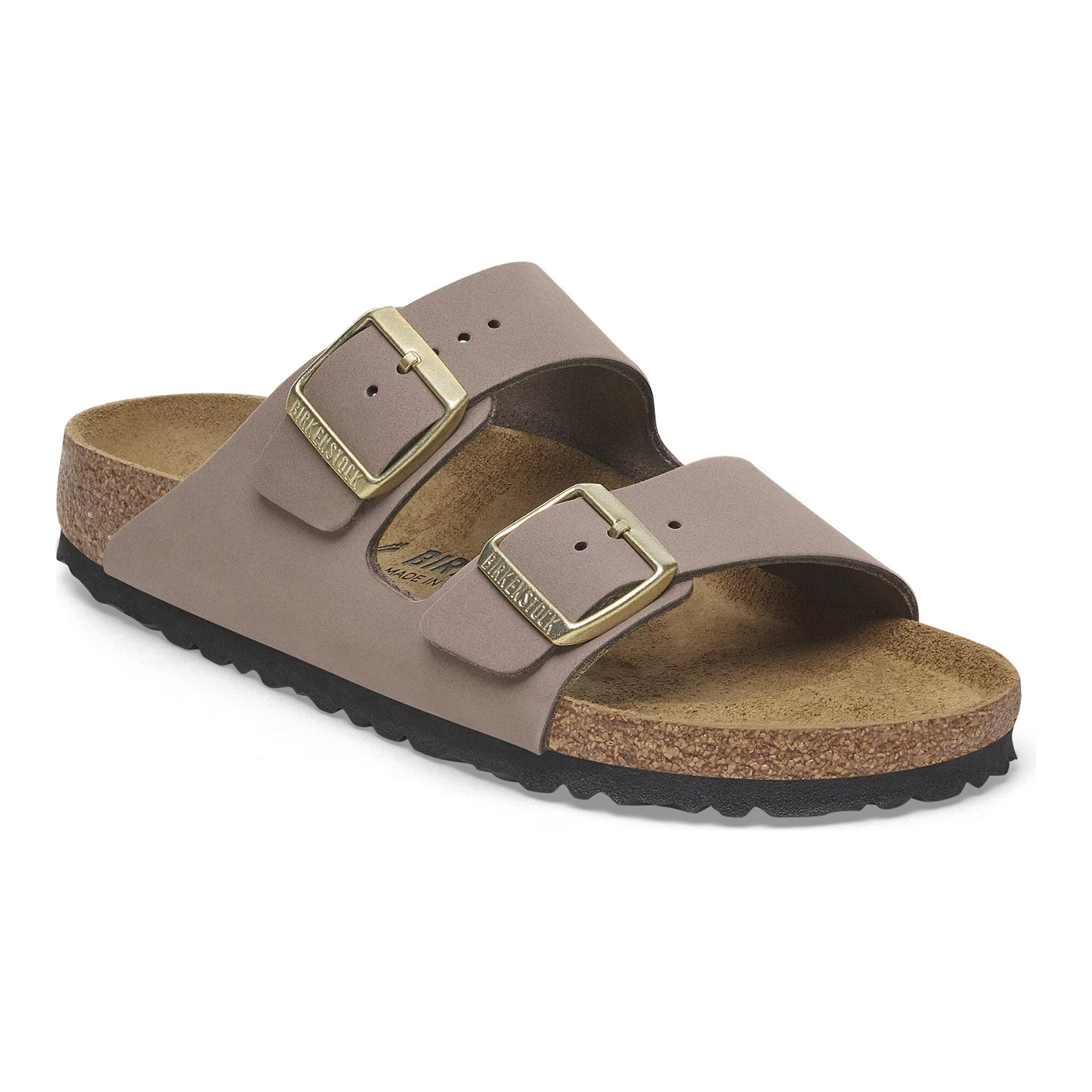 Birkenstock Women's Arizona Soft Footbed Sandals - Genuine Nubuck Leather - Comfortable & Supportive for Walking, Travel & Everyday Wear