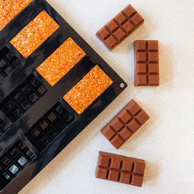 Cedric Grolet Chocolate Tablet with 16 Unique Shapes - Premium French Dessert for Gifting, Parties & Special Occasions