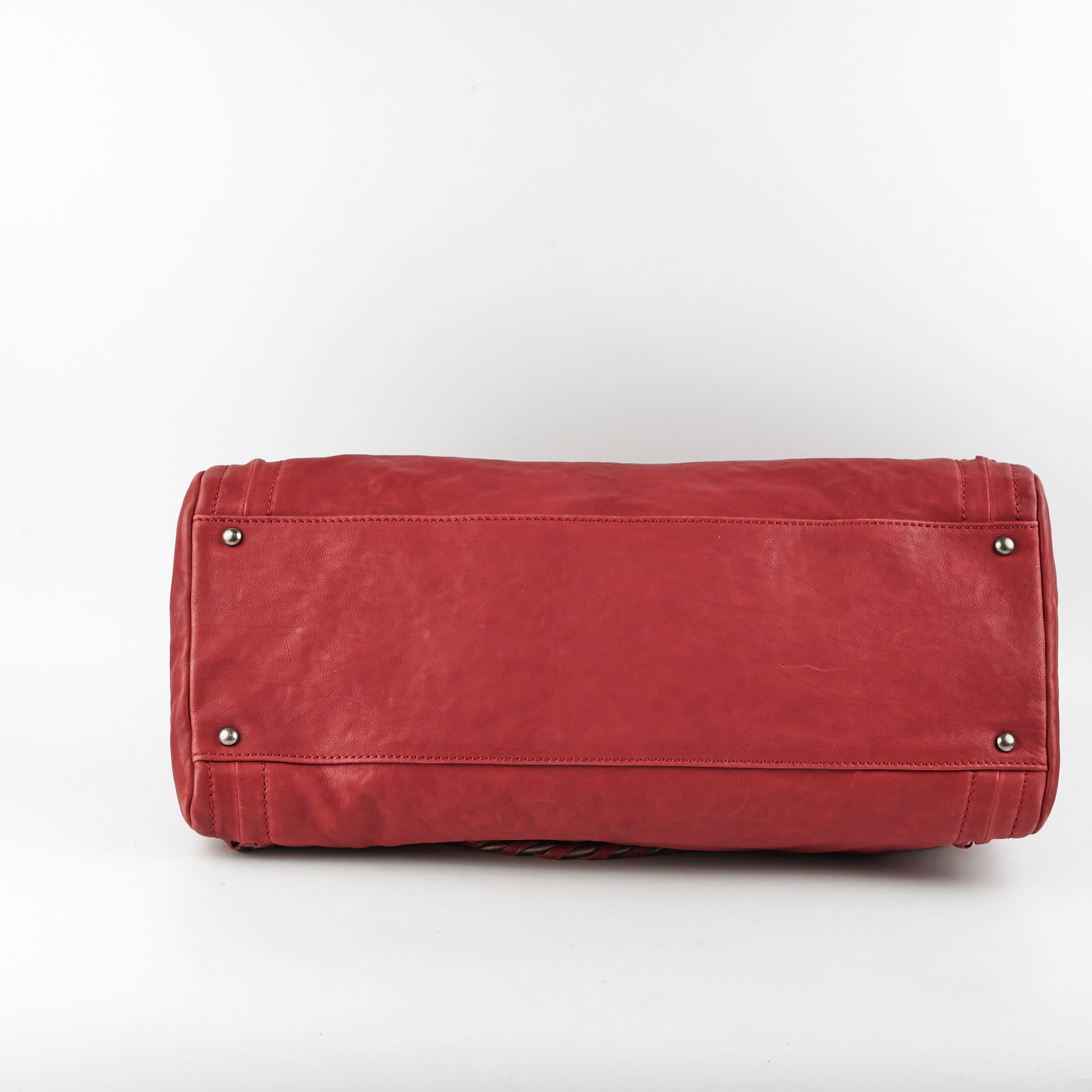 Chanel CC Chain Leather Tote Bag - Genuine Leather Luxury Handbag for Women, Red | Perfect for Work, Travel & Everyday Use