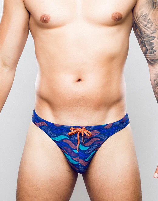 2eros Ocean Swim Thong Bikini Bottom - Blue - Comfortable & Stylish for Beach, Pool, and Summer Vacations