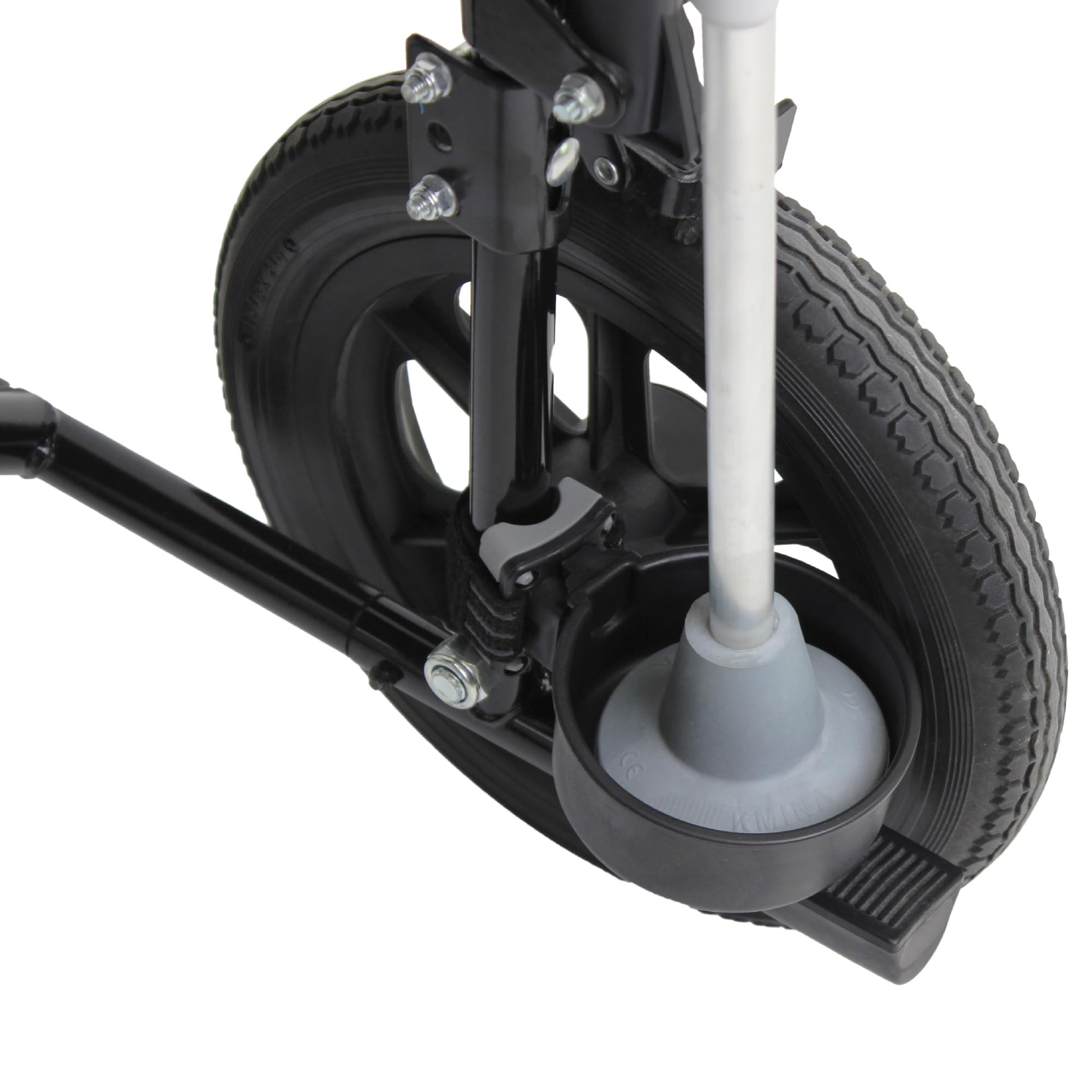 KMINA Walking Cane Holder & Crutch Holder - Secure Stand Clip for Mobility Aids | Perfect for Home, Office, and Travel Use