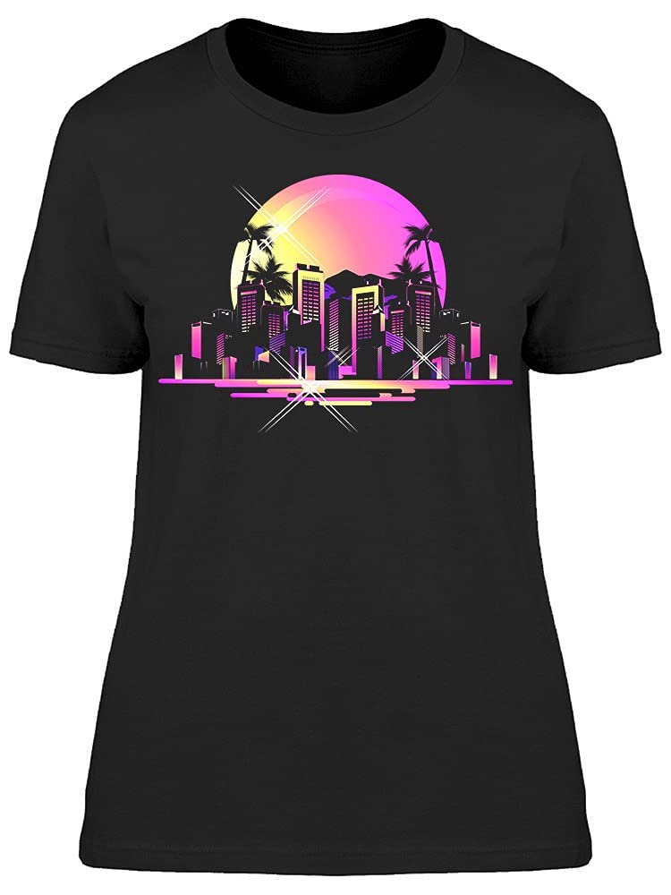 Smartprints Cool Hawaiian Landscape T-Shirt for Women - Soft & Comfortable Casual Wear for Beach Vacation, Summer Outfits, and Tropical Getaways
