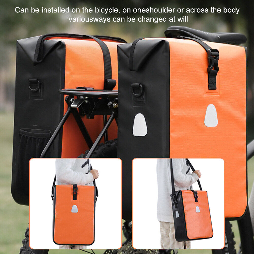 Waterproof Bicycle Pannier Bag - Durable Dry Bag for Cycling Commuting, Travel & Outdoor Adventures - Perfect for Rainy Days & Water Sports