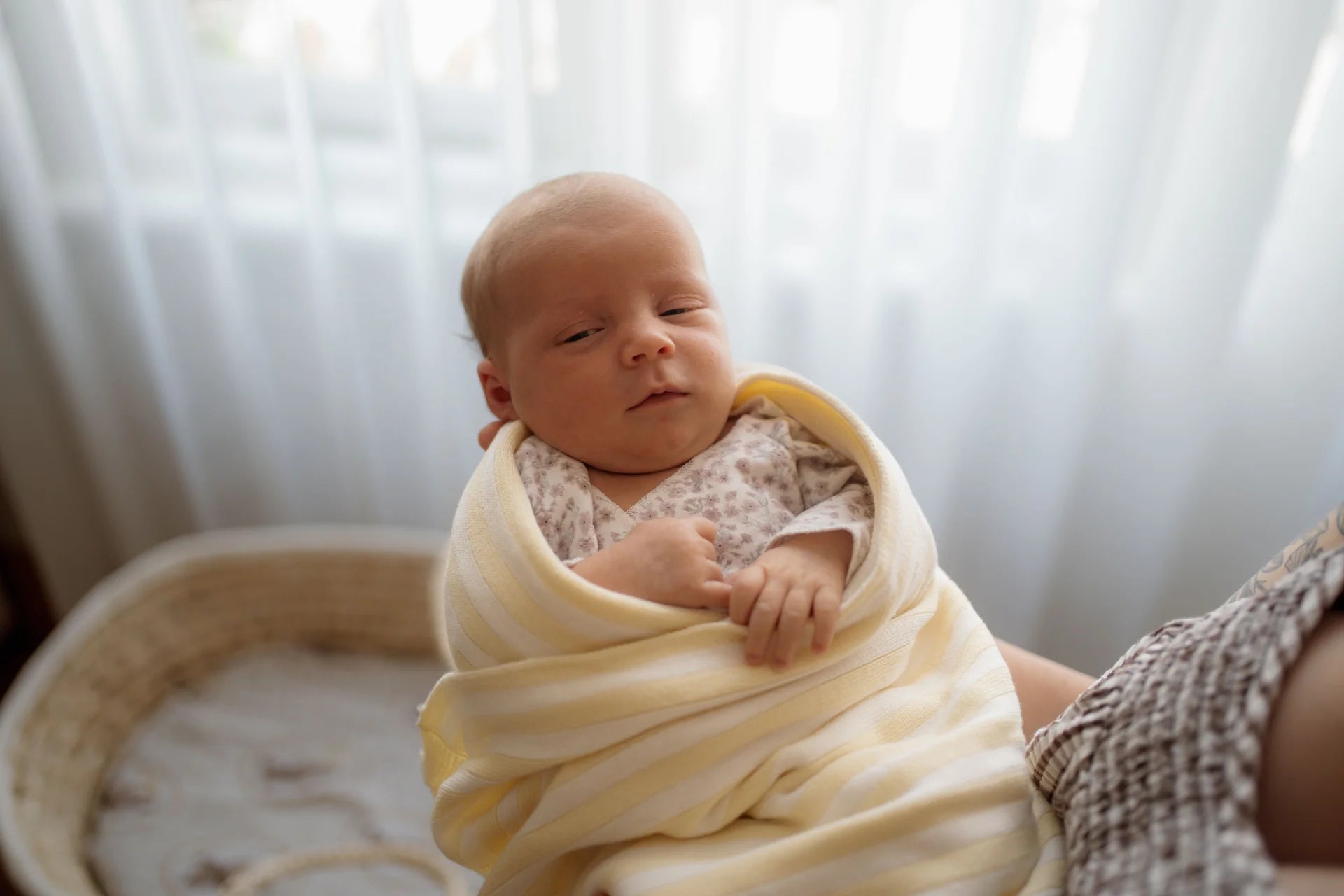 Pop Ya Tot Organic Cotton Baby Blanket - Soft & Hypoallergenic for Newborns & Toddlers - Lemon Carnival Print - Perfect for Nursery, Swaddling & Stroller Use