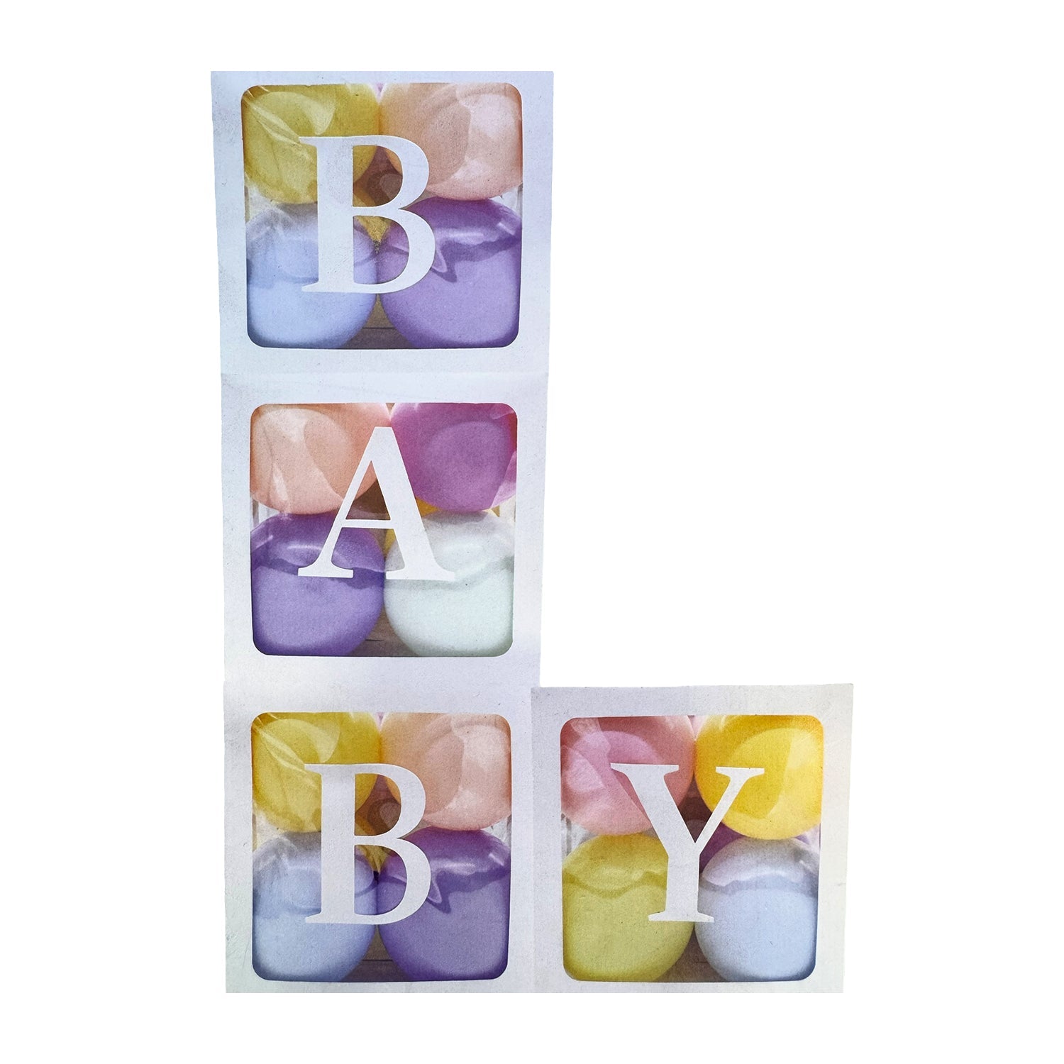 Baby Shower Gift Boxes | Set of 4 Elegant Gift Boxes for Baby Showers, Gender Reveals & Newborn Celebrations - Perfect for Party Favors, Decorations & Special Occasions