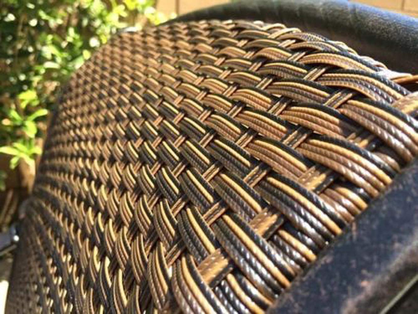 Patio Outdoor Swivel Rocker Dining Chairs Set of 4 - Heavy Duty Cast Aluminum Furniture in Dark Bronze - Perfect for Backyard, Garden, Poolside & Outdoor Entertaining