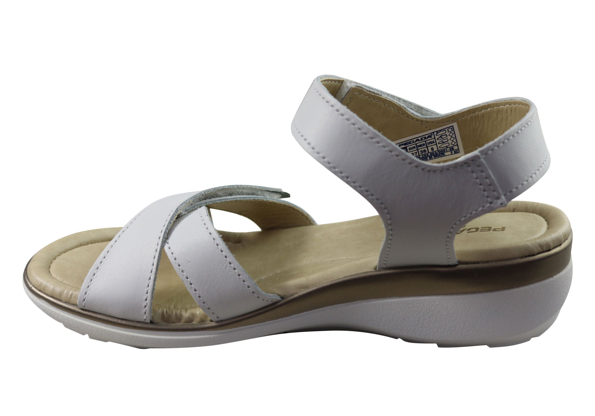 Pegada Kerala Women's Comfortable Leather Sandals - Handmade in Brazil - Perfect for Beach, Vacation & Summer Outfits
