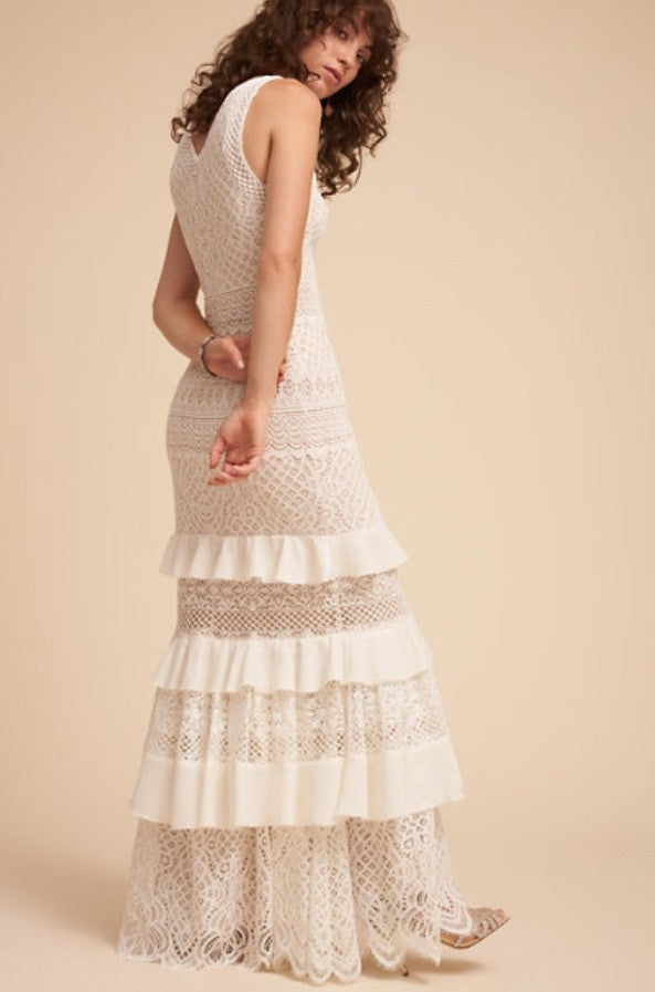 Tadashi Shoji Cabriole Gown - Elegant Wedding Dress for Brides | Perfect for Beach Weddings & Formal Evening Events