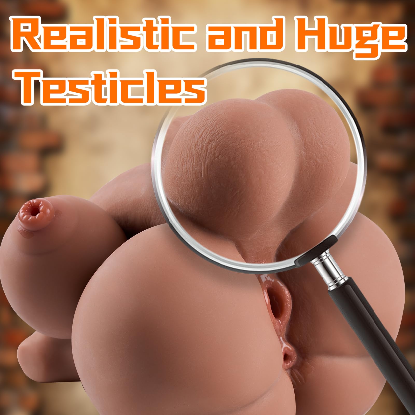 Realistic Male Sex Doll with Thrusting Dildo - Unisex Shemale Torso Toy for Men & Couples | Big Penis, Muscular Ass & Tight Anus | Perfect for Solo Play, Couples Fantasy & BDSM Scenes