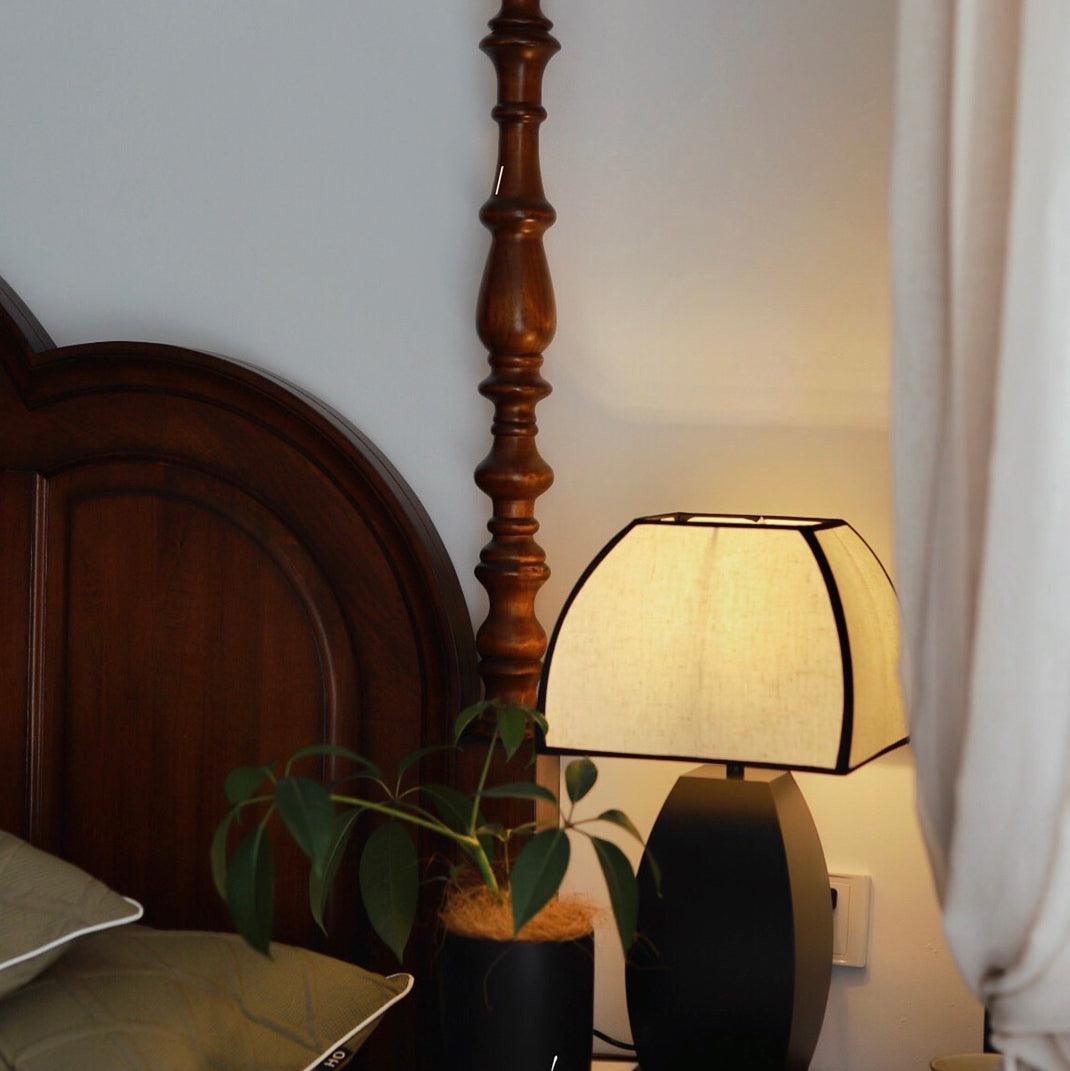Modern Javier Black Table Lamp - Stylish LED Nightstand Lamp for Bedroom, Living Room & Office - Perfect for Reading, Decor & Ambient Lighting