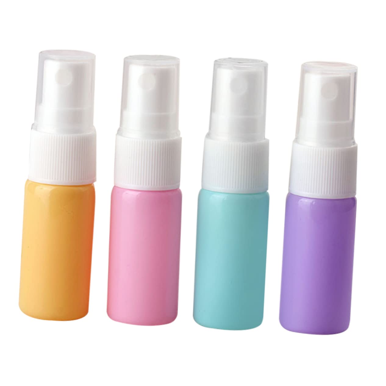 FRCOLOR 4-Pack Glass Spray Bottles - Vacuum Seal Travel Containers for Perfume, Toiletries & Essential Oils | Refillable Atomizer & Pump Spray Bottles for DIY, Skincare & Home Fragrance | Perfect for Travel, Gym & Organizing Small Items