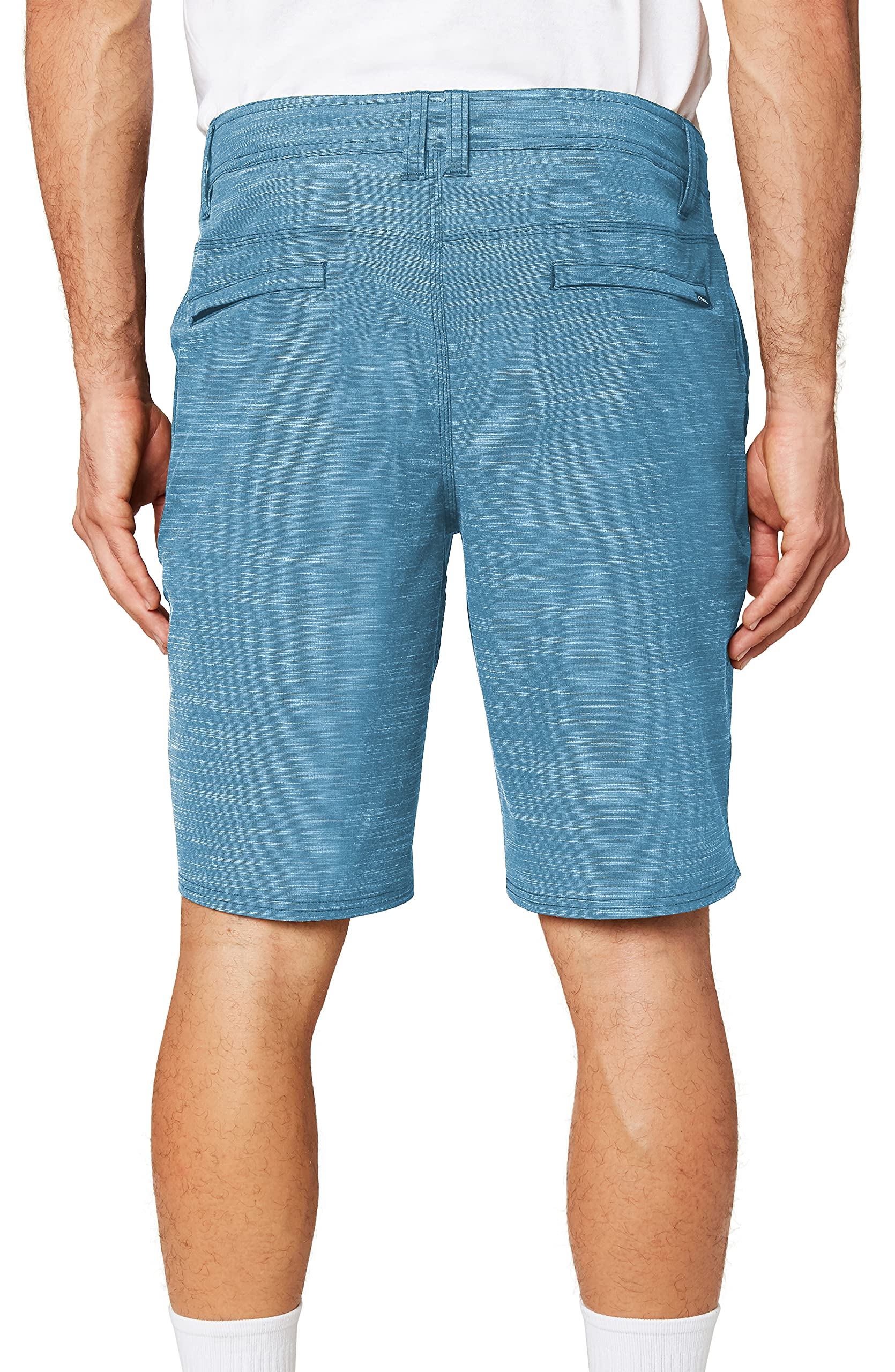 O'NEILL Men's Locked Slub Hybrid Shorts - Blue Shadow | Comfortable Casual Swim & Beach Shorts for Men | Perfect for Surfing, Swimming, and Summer Outdoor Activities