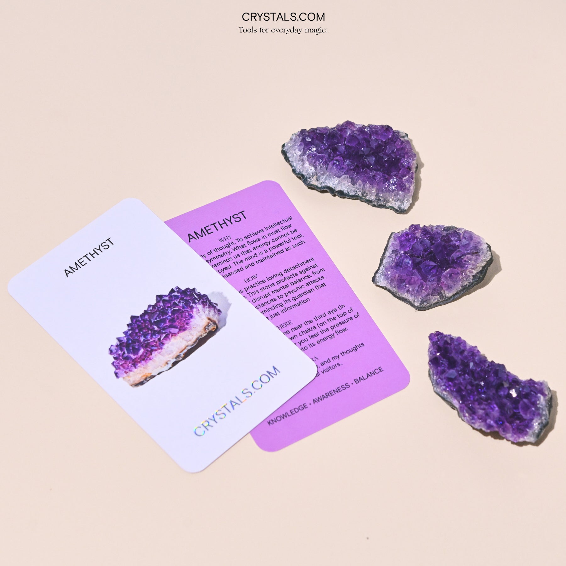 Natural Brazilian Amethyst Cluster - Raw Purple Crystal Specimen for Healing, Meditation & Home Decor | Spiritual Gifts, Reiki Energy Stone, Feng Shui Display