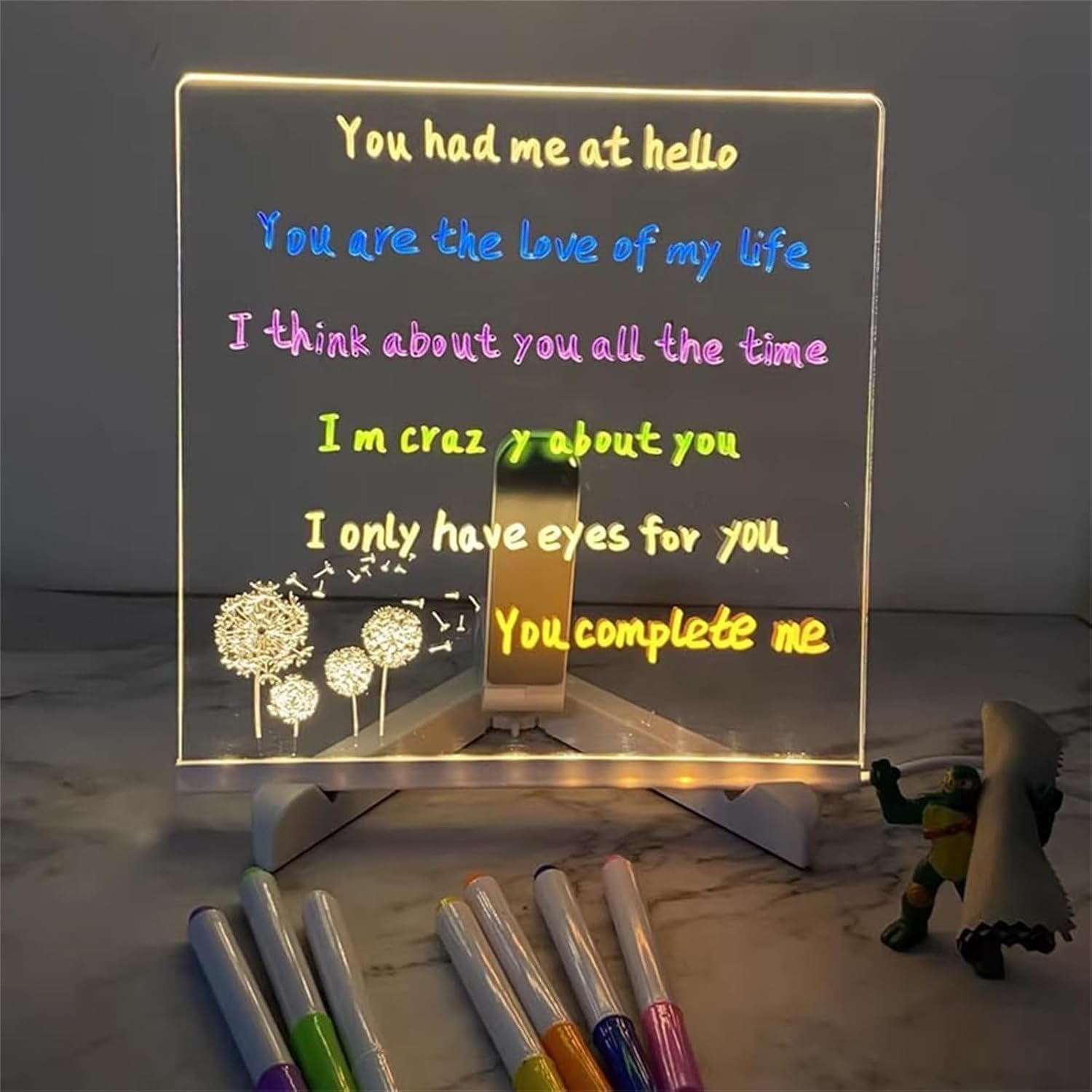Soniee LED Drawing Board for Kids - Glow Writing Tablet with Colors, Light Up Drawing Board, Clear LED Light Board for Writing & Drawing | Perfect for Bedtime, Travel & Classroom Activities