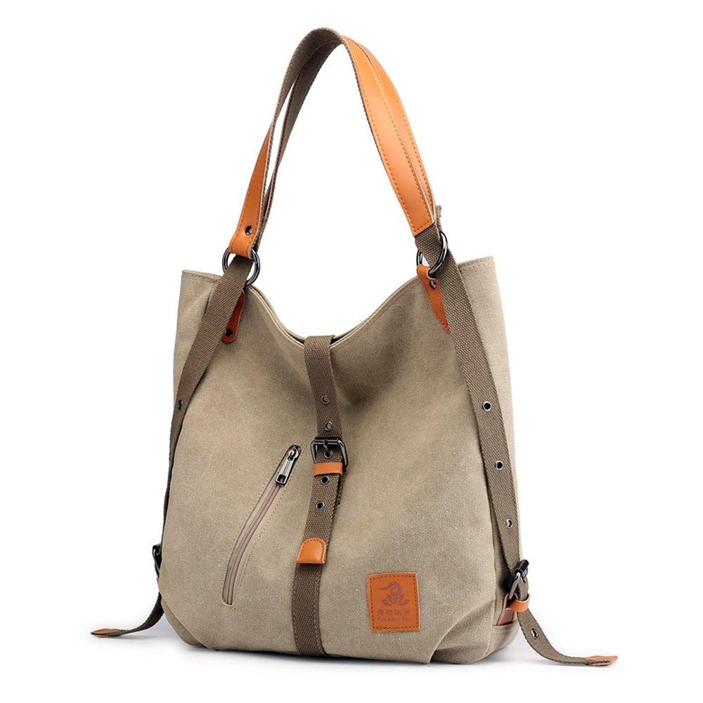 3-in-1 Convertible Canvas Purse for Women - Tote, Shoulder Bag & Backpack - Stylish Multipurpose Handbag for Work, Travel & Daily Use