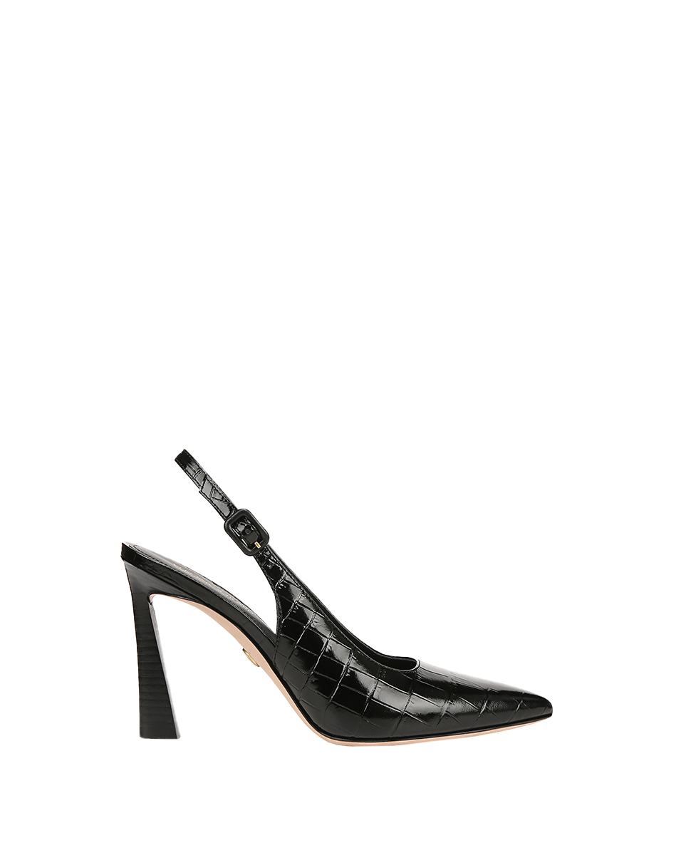 Callie Croc Embossed Slingback Pump Women's Comfortable Heels - Perfect for Office, Party & Wedding Occasions
