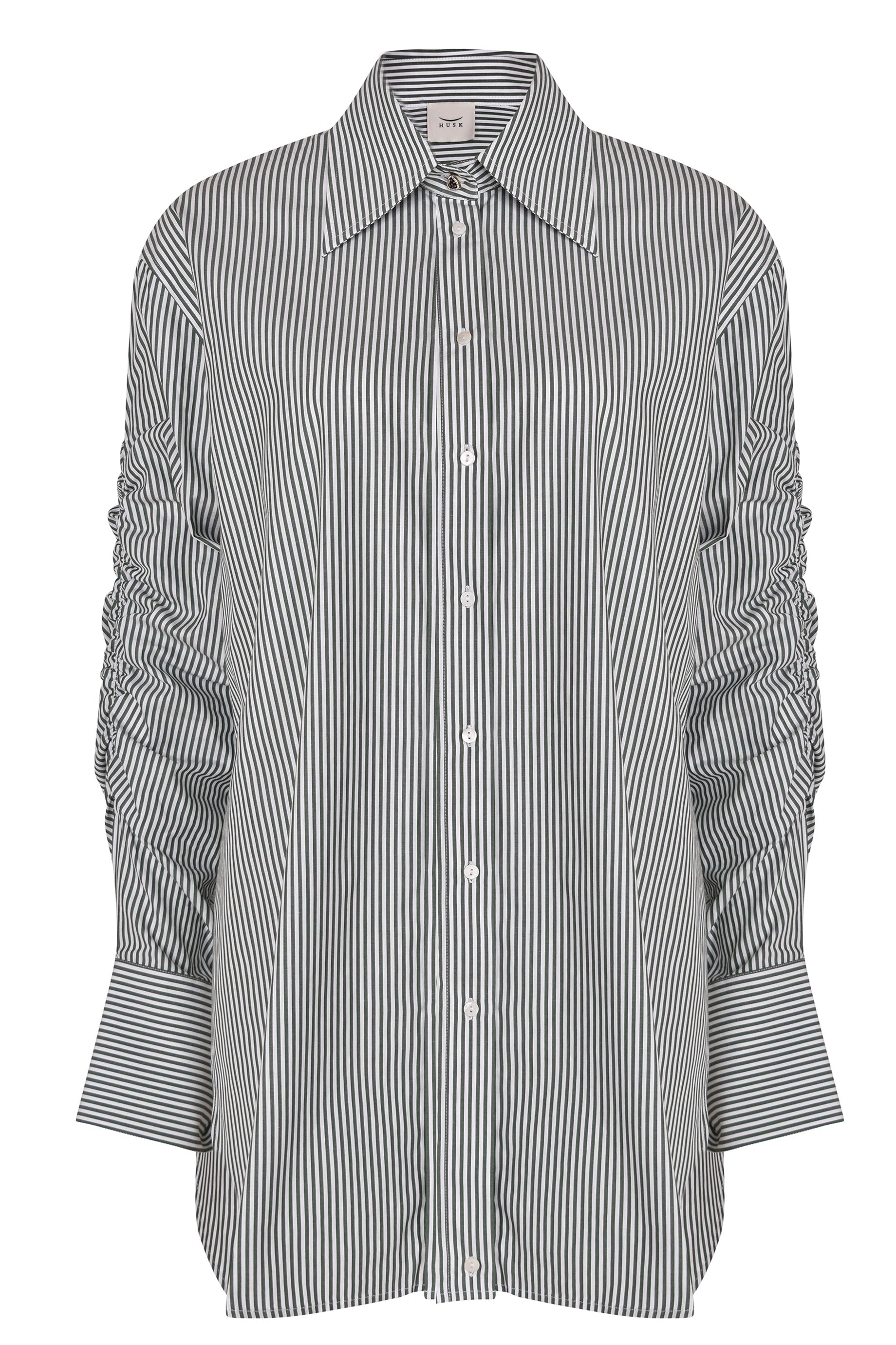 Husk LUCA SHIRT for Men - Stylish Green Casual Button Down Shirt - Perfect for Office, Date Night & Outdoor Activities