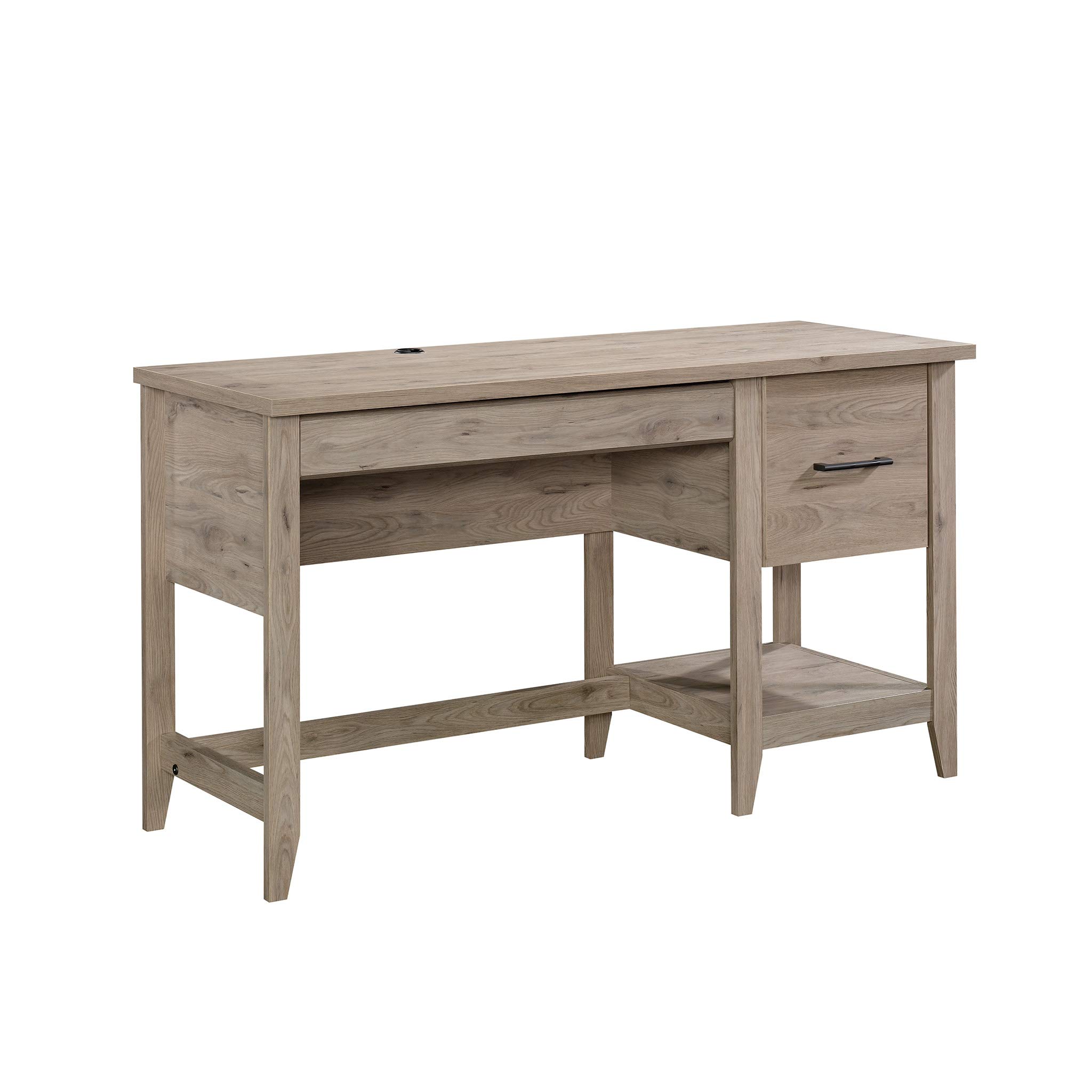 Sauder Summit Station Desk - Laurel Oak Finish | Modern Home Office Desk for Work & Study | Durable Writing Desk with Storage