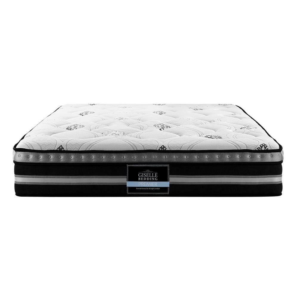 Galaxy Euro Top Cool Gel Pocket Spring Mattress - 14 Inch King Size for Cool Sleep | Perfect for Hot Sleepers & Master Bedrooms