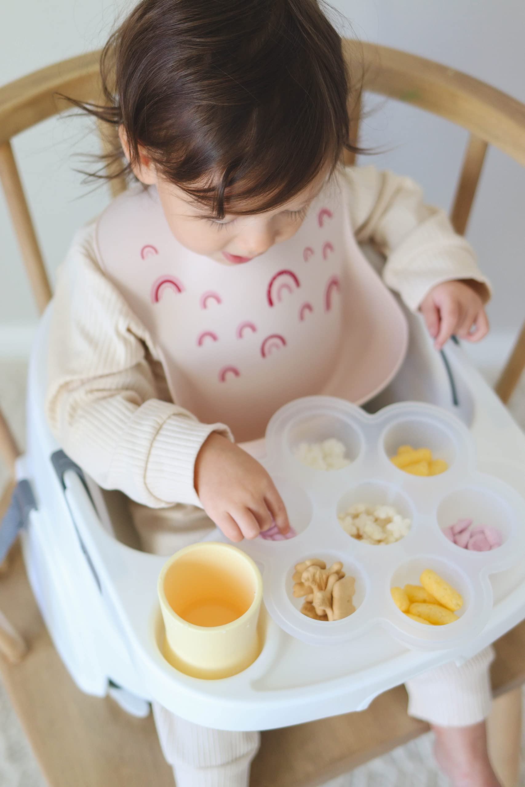 Otterlove Silicone Baby Bib - 100% Pure Platinum LFGB Certified, BPA & Phthalate Free - Wide Food Catcher Pocket - Easy Clean & Dishwasher Safe - Perfect for Toddler Mealtime, Baby Led Weaning & Mess-Free Feeding