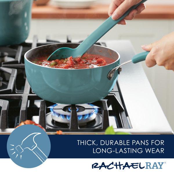 Cook & Create 3 Quart Nonstick Saucier Pan with Lid - Perfect for Sauces, Stews & Melting Cheese - Ideal for Home Chefs & Professional Kitchens