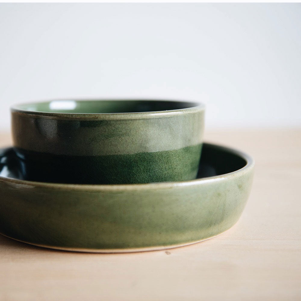Handmade Ceramic Dinnerware Set - Elegant Fern Design for Modern Dining | Perfect for Everyday Use, Dinner Parties & Special Occasions
