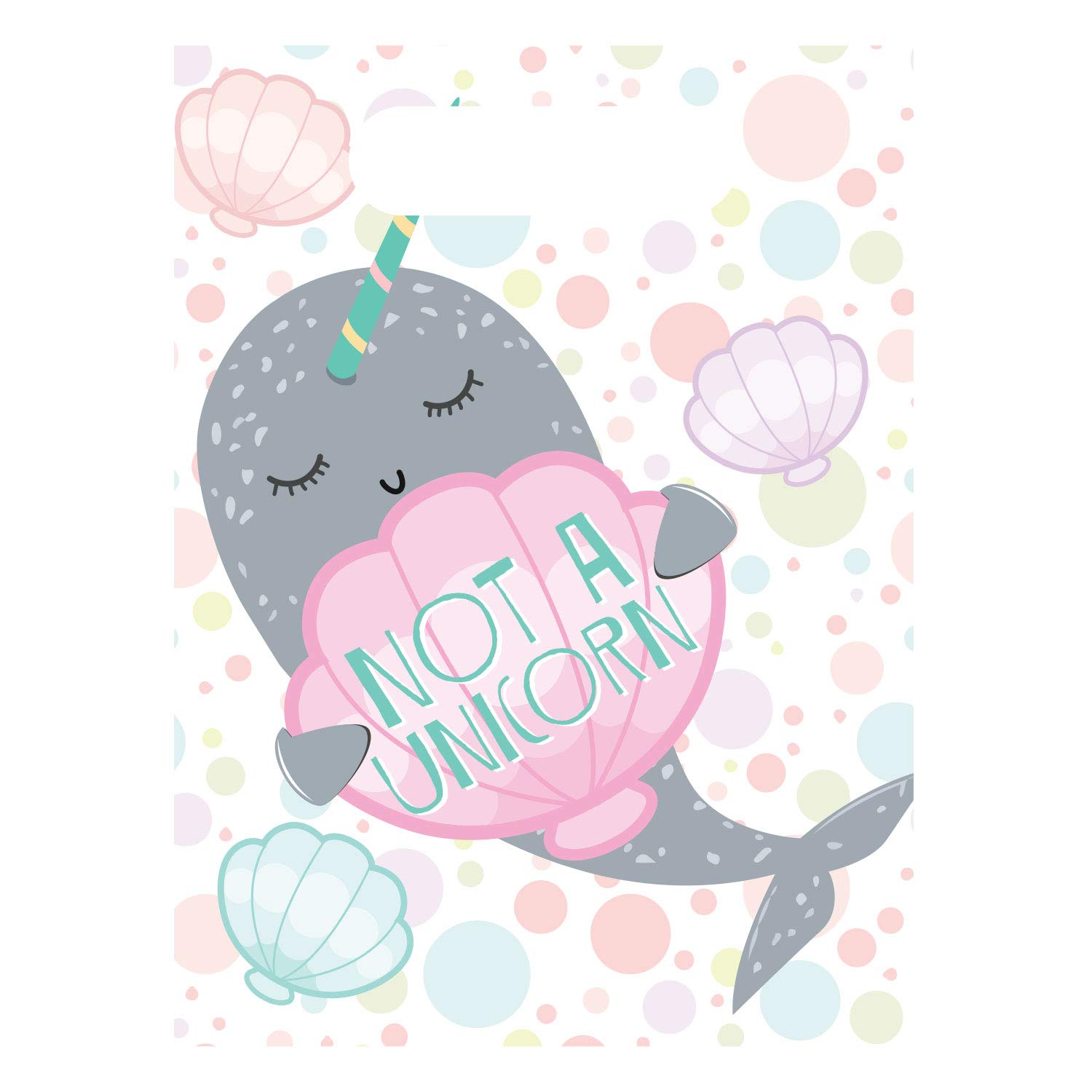 Narwhal Loot Bags - 8 Pack Party Favors for Kids Birthday, Baby Shower & Classroom Prizes - Bulk Goodie Bags for Treats & Candy