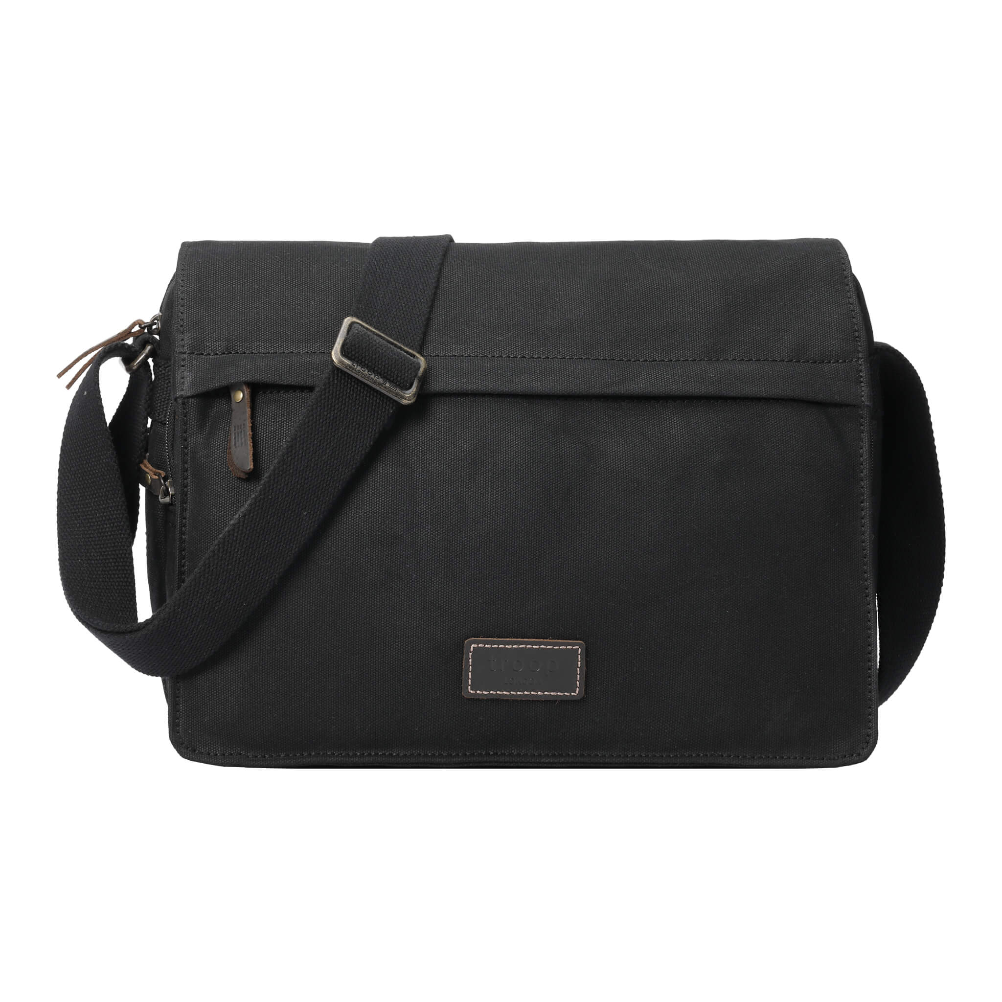 TRP0241 Troop London Classic Canvas Messenger Bag - Stylish & Durable Crossbody Bag for Men & Women - Perfect for Work, Travel & Everyday Use