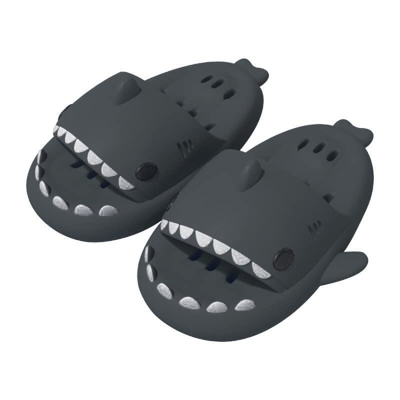 Cute Shark Slippers for Women & Men - Anti-Slip Shower Slides with Lightweight Sole, Open Toe Sandals for Beach, Pool & Casual Wear