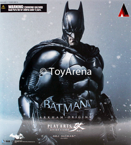 Batman Arkham Origins Play Arts Kai Action Figure - Premium Collectible for DC Fans, Gaming Enthusiasts & Display in Home, Office
