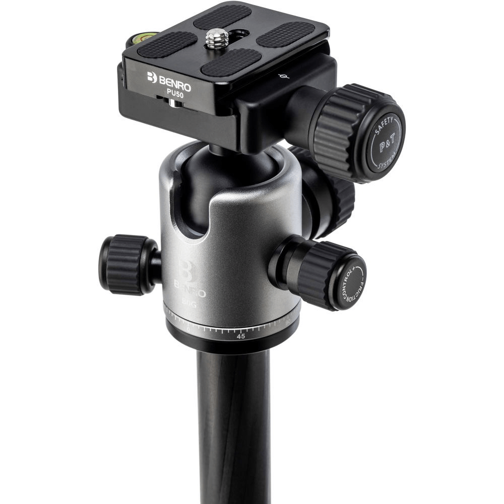 Benro Tripster Travel Tripod - Carbon Fiber 1 Series (Black) - Compact & Lightweight for Hiking, Vlogging & Outdoor Photography