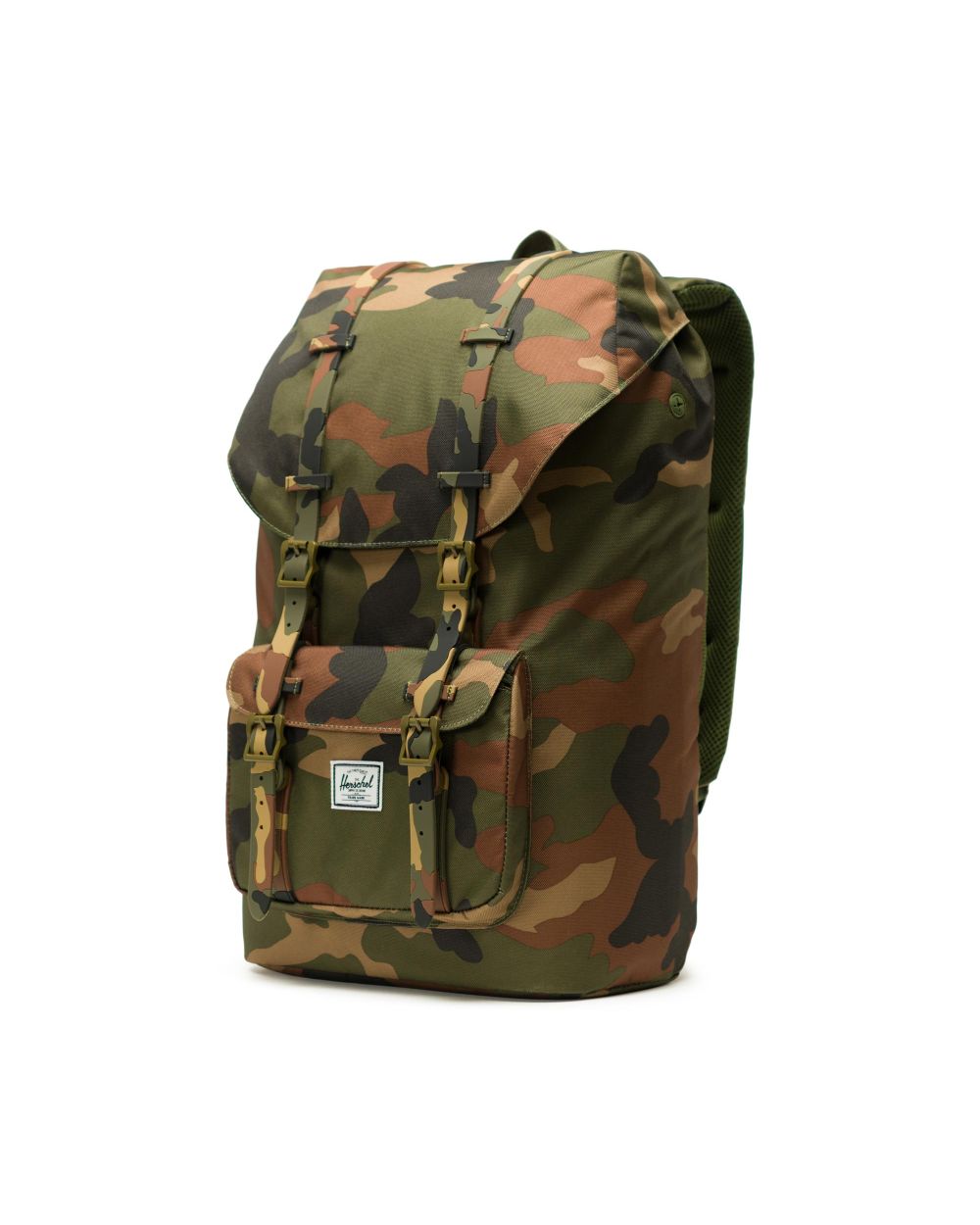 Herschel Supply Co. Little America Backpack - Woodland Camo Design | Durable & Stylish Laptop Backpack for Travel, School & Outdoor Adventures