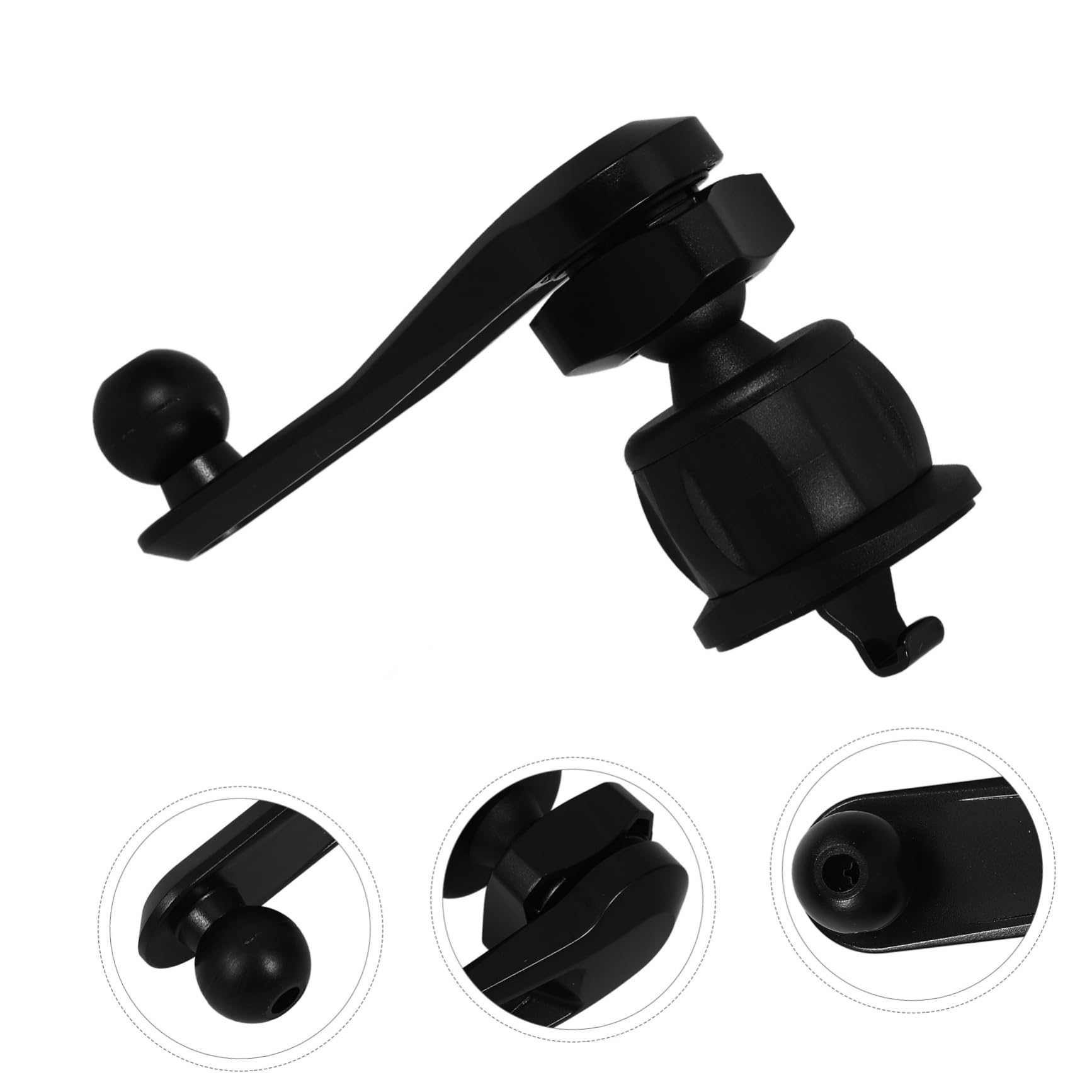 Hemobllo Car Phone Mount Holder - 360° Rotatable Long Arm Air Vent Phone Stand for iPhone Samsung Galaxy - Perfect for GPS Navigation & Hands-Free Driving