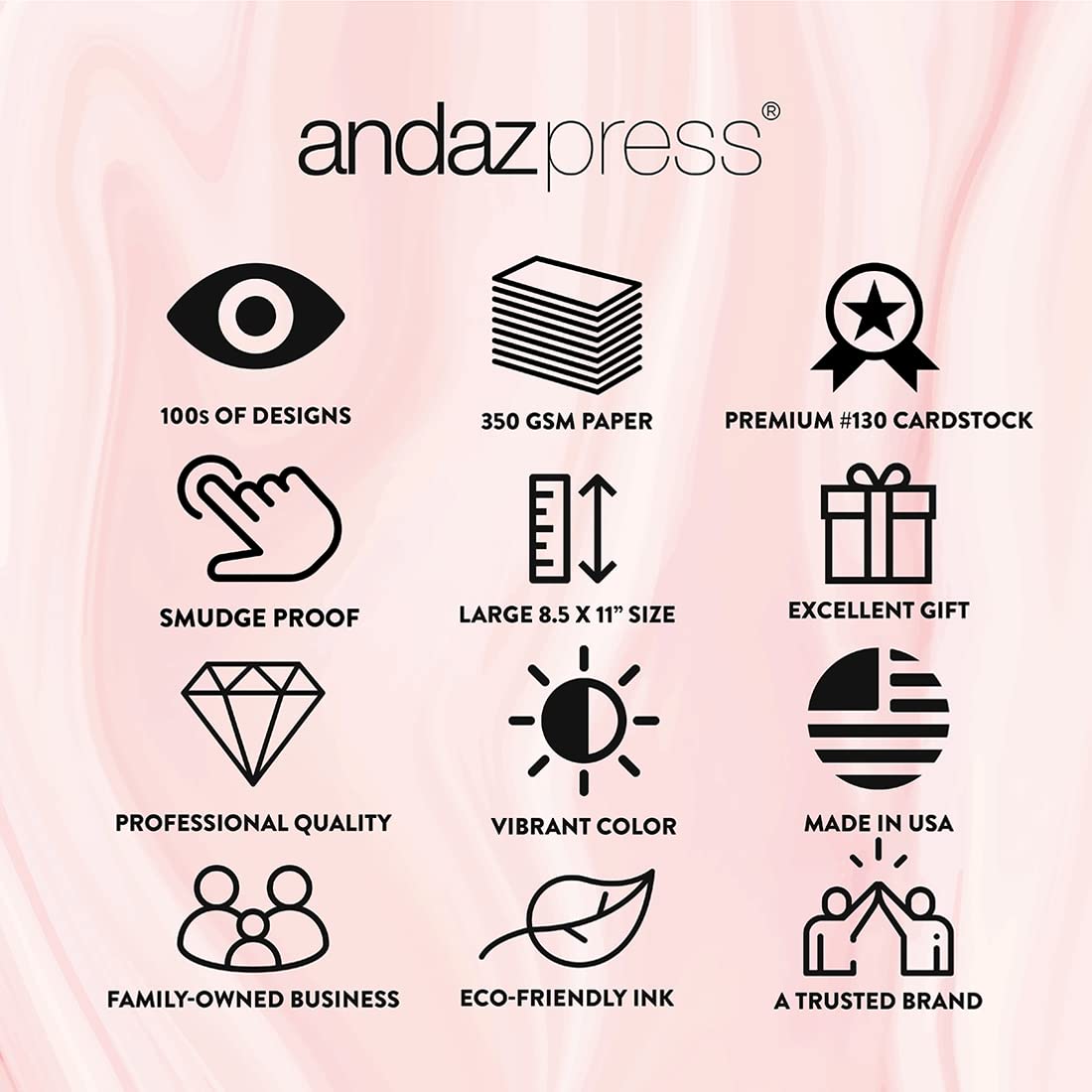 Andaz Press Jumbo Happy Birthday Card for Sweet 15th Birthday - 8.5