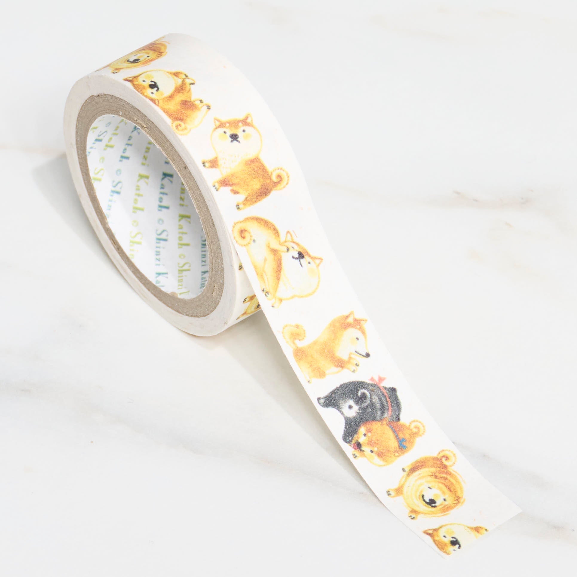 Shinzi Katoh Kirapika Masking Tape - Banana Pattern Washi Paper Tape for Scrapbooking, DIY Crafts, Gift Wrapping & Decoration - Adhesive Seal Do for Home, Office & School Projects
