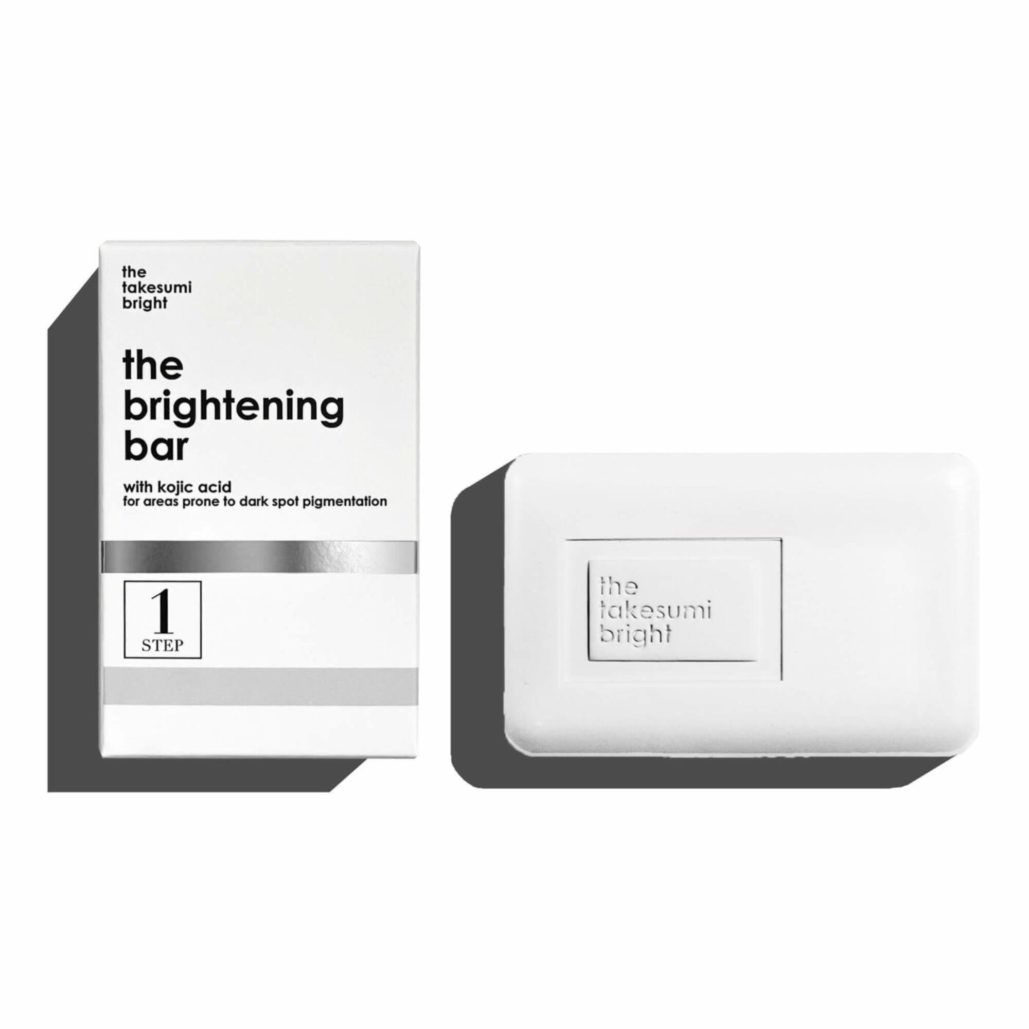 Kojic Acid Brightening Body Bar - The Takesumi Bright for Skin Lightening & Even Tone | Dark Spot Corrector for Face & Body | Perfect for Daily Skincare & Hyperpigmentation Treatment