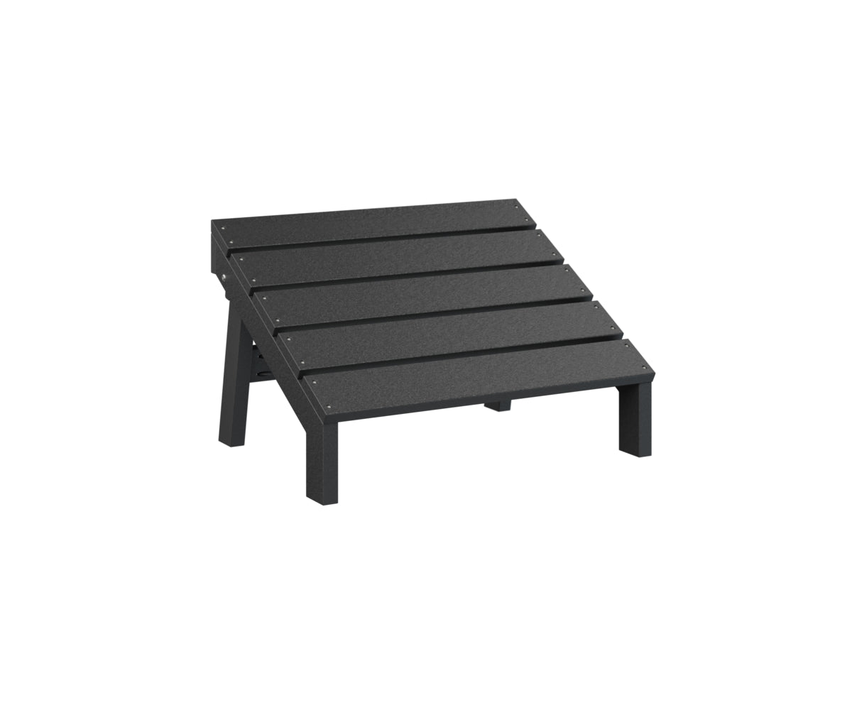 Berlin Gardens Mayhew Folding Adirondack Footstool - Outdoor Patio Furniture with Comfortable Footrest for Deck, Garden, Poolside Relaxation