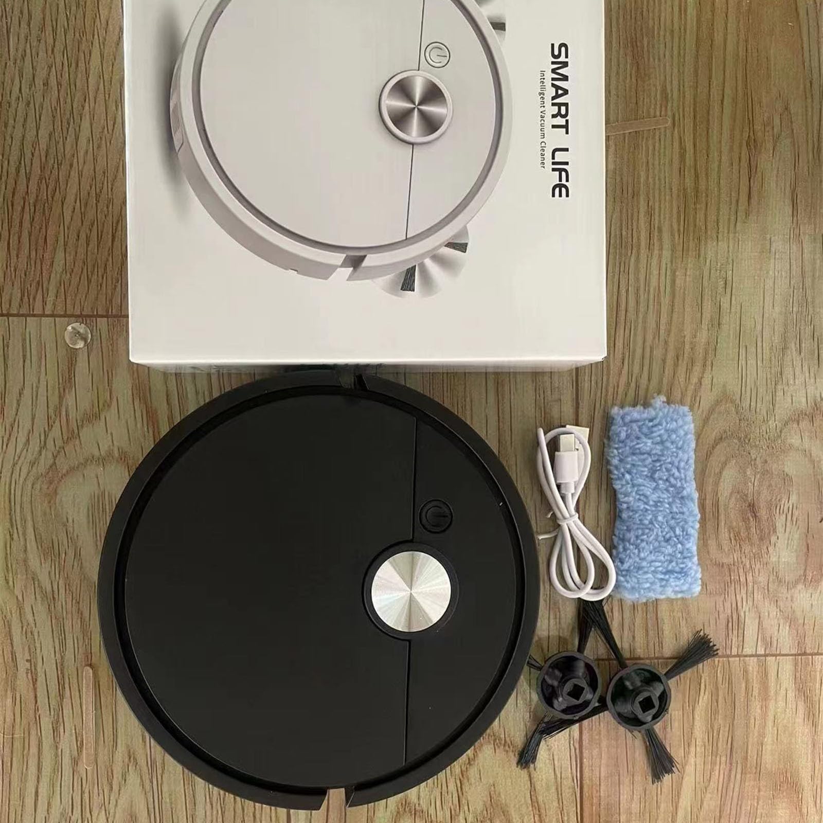 Smart Mini Robot Vacuum Cleaner with 3-in-1 Mopping Function | Powerful Suction for Hard Floors, Pet Hair & Carpets | Ideal for Home, Office & Apartment Cleaning