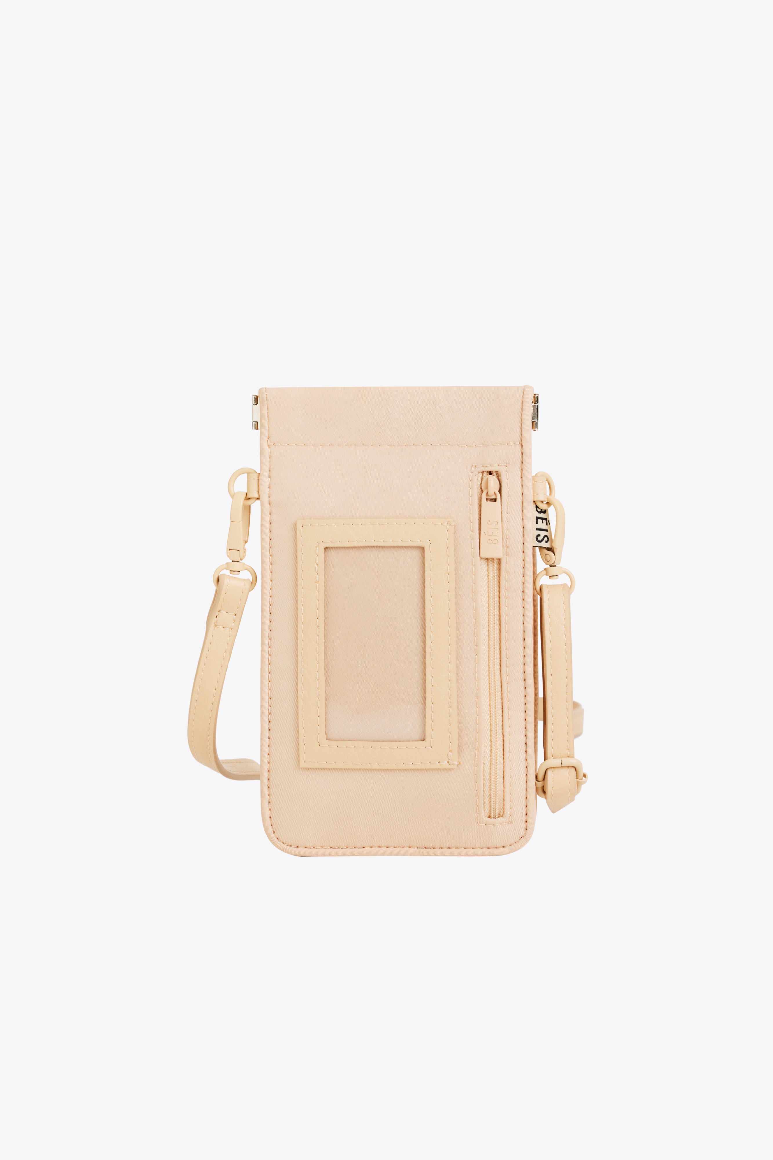 Stylish Beige ID Crossbody Bag for Women - Fashionable & Secure Everyday Purse - Perfect for Work, Travel, and Shopping