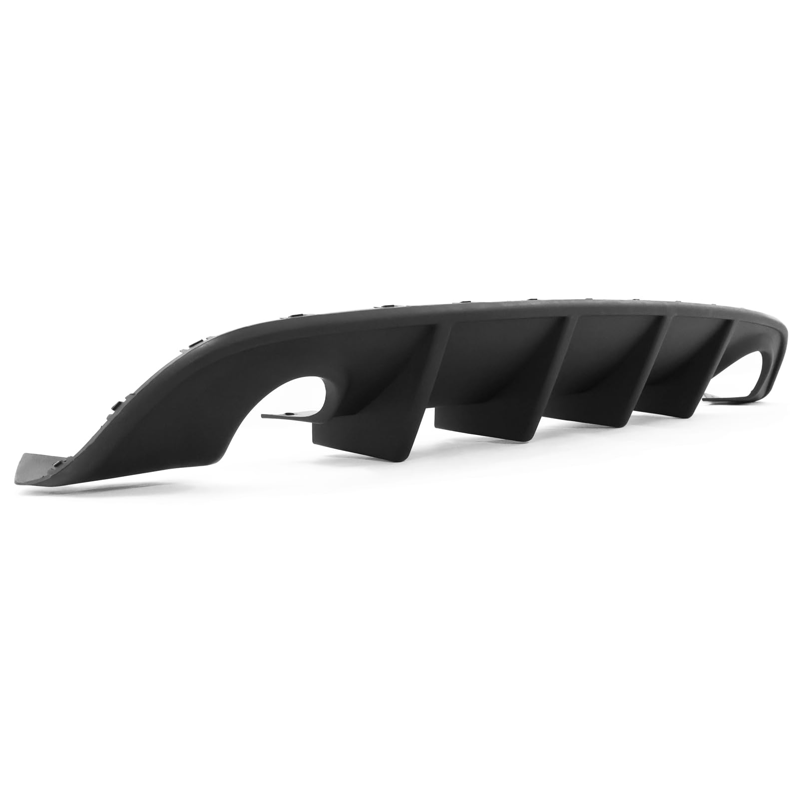 IKON MOTORSPORTS Front Bumper Lip Spoiler & Rear Diffuser Kit for 2015-2023 Dodge Charger SRT | Factory Style Design with Red Reflective Tape | Aggressive Styling Upgrade for Street & Track Performance