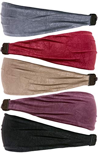 Crushed Black/Plum/Taupe/Burgundy/Grey 5pk