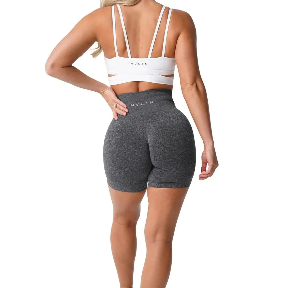 NVGTN Seamless Pro Shorts for Women - High Waisted Workout Shorts with Scrunch Detail - Perfect for Running, Yoga & Gym Training - Great for Intense Workouts & Active Lifestyle