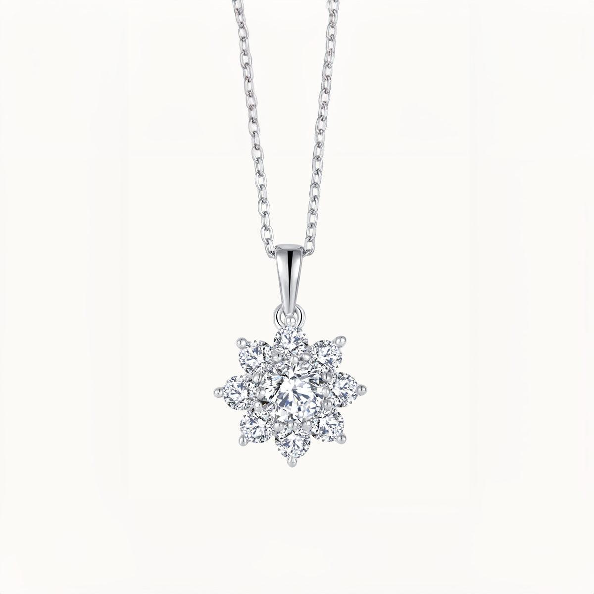 Sparkling Sunflower Pendant Necklace for Women - 14K Gold Plated Floral Jewelry Gift for Mom, Wife, Girlfriend - Perfect for Weddings, Anniversaries & Everyday Wear