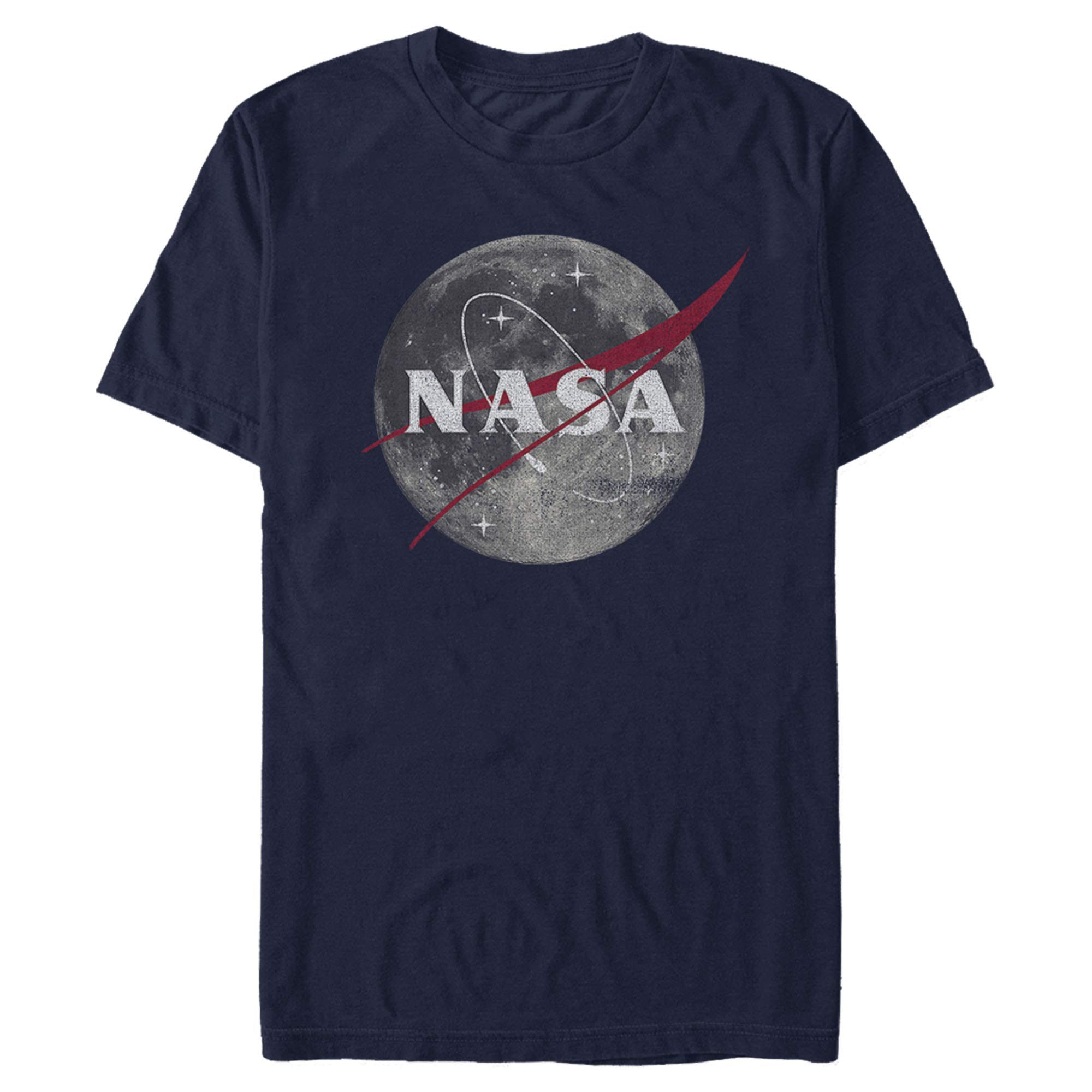 NASA Moon Space Logo T-Shirt for Men - Stylish Astronaut Graphic Tee for Casual Wear, Space Enthusiasts & Science Lovers