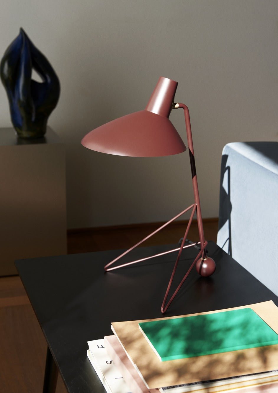 Vintage Duckbill Metal Table Lamp - Adjustable Desk Light for Study, Office & Bedroom - Warm White LED Reading Lamp with USB Port