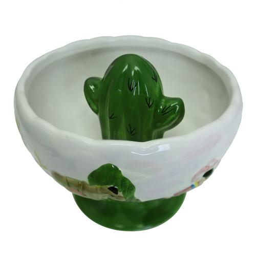 32 oz Cactus Scorpion Bowl - Large Party Drink Bowl for Margaritas, Cocktails & Punch - Perfect for Summer Parties, BBQs & Tropical Themed Events