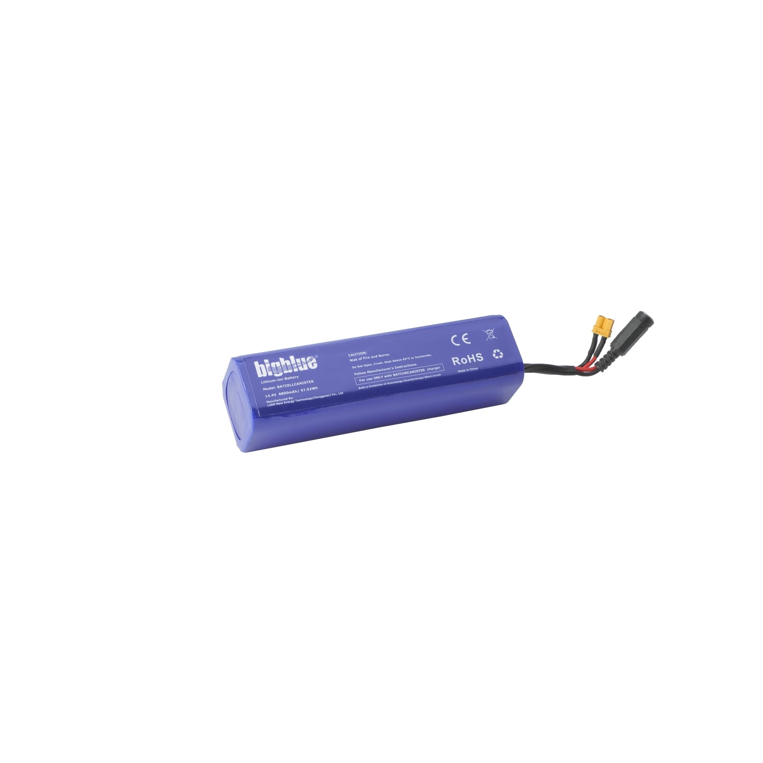 BigBlue Rechargeable Battery for Canister Dive Lights - Long Lasting Power for Scuba Diving & Underwater Photography