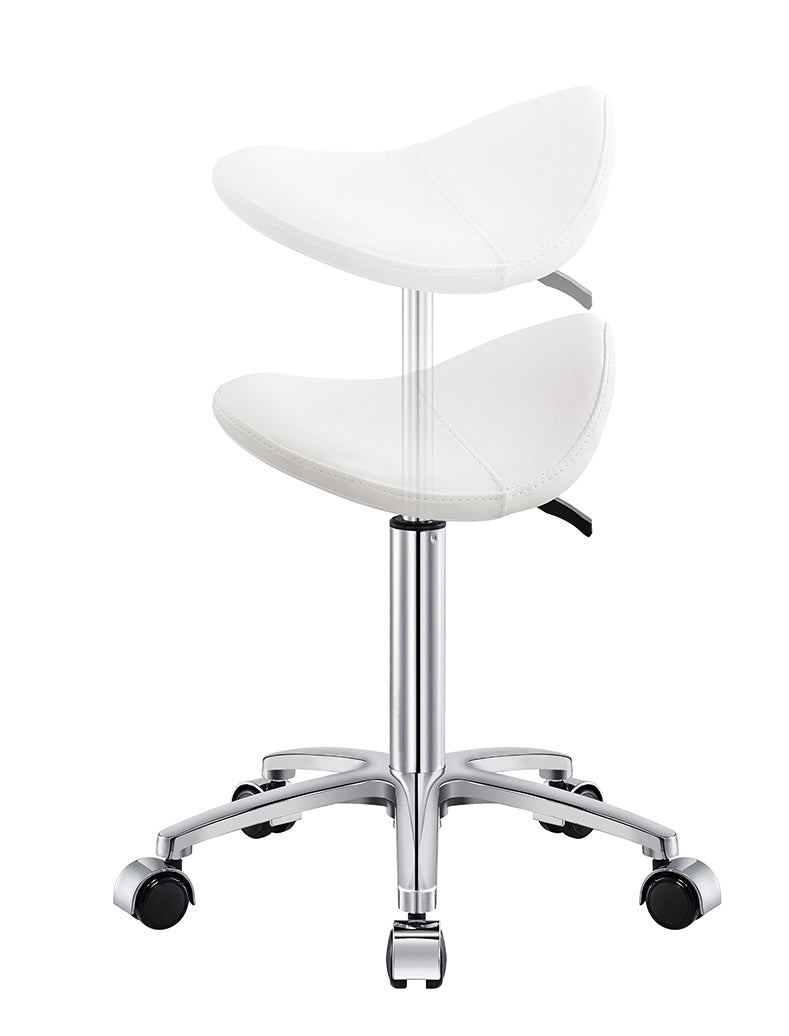 Modern Nero Stool - Adjustable Height Bar Stool with Backrest for Kitchen, Dining Room & Home Office - Comfortable & Stylish Seating Solution
