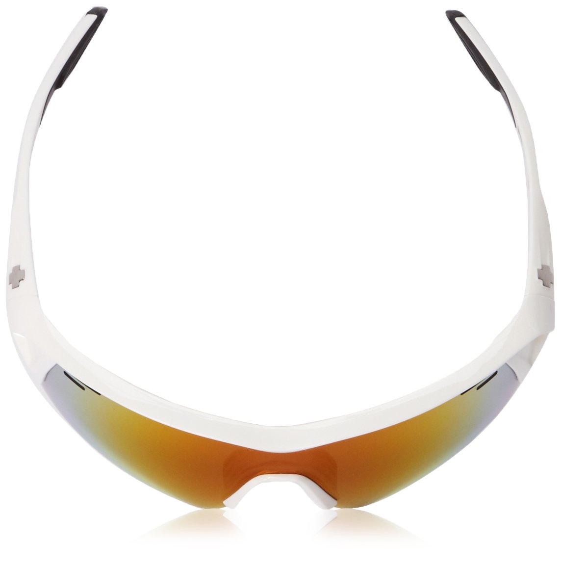 Spy Optics Screw Over White Wrap Sunglasses - Polarized UV Protection for Cycling, Running & Outdoor Sports