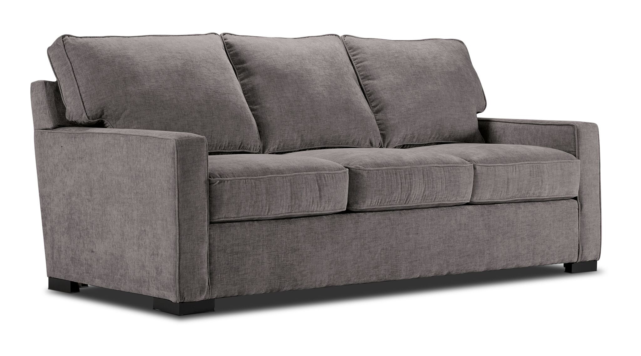 Charlotte Full Sofa Bed in Smoke Gray – Convertible Sleeper Sofa for Small Spaces, Guest Room & Apartment Living